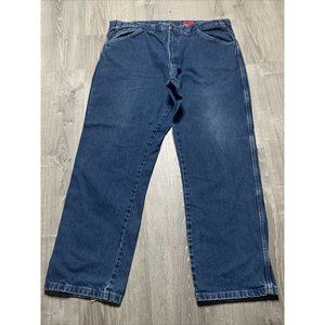 Men's Dickies 2112 FR Jeans‎ Flame Resistant Carpenter Med Wash Size 44X 40x32
